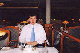 Edward in the Peninsular Dining Room of Oriana